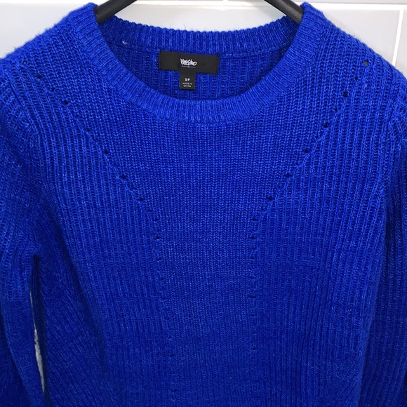 Bright Blue Oversized Sweater - Picture 3 of 12